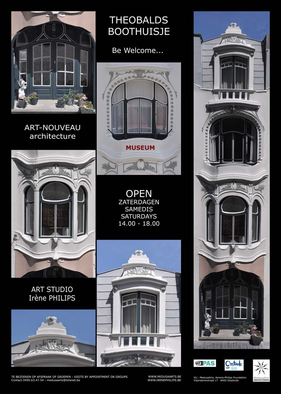 THEOBALDS BOOTHUISJE, Art-nouveau house in Ostend - MedusaArts, Aerens-Philips Foundation